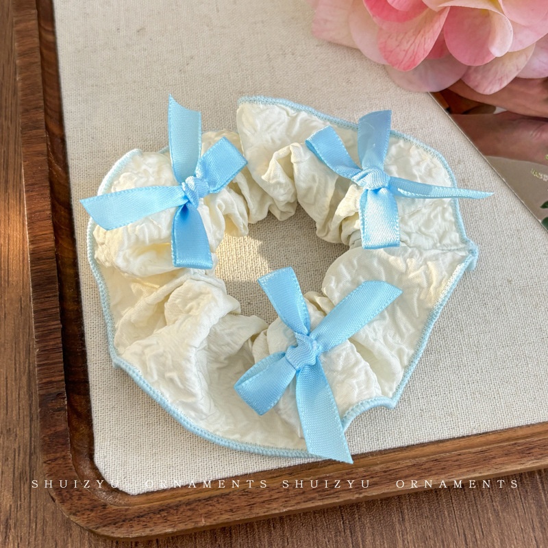 Women's Daily Damage-Free Fabric Hair Tie Floral Polka Dots Bow