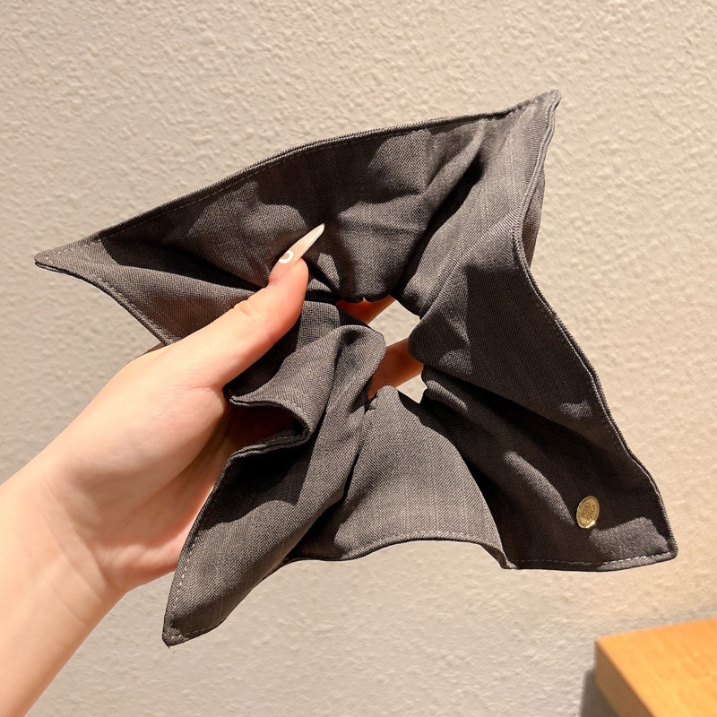 Women's Cloth Lace Scarf Scrunchie Daily Hair Tie Spring Tulip Floral