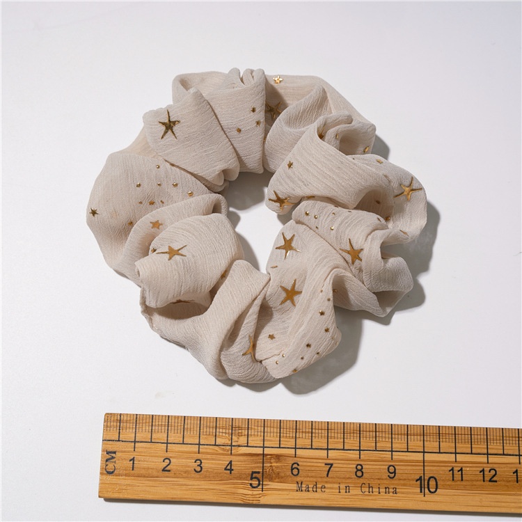 Women's Daily Handmade Cloth Hair Scrunchie Star Pattern