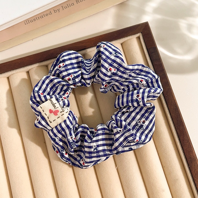 Women's Daily Sweet Rib-Knit Lace Hair Tie Solid Flower Lattice