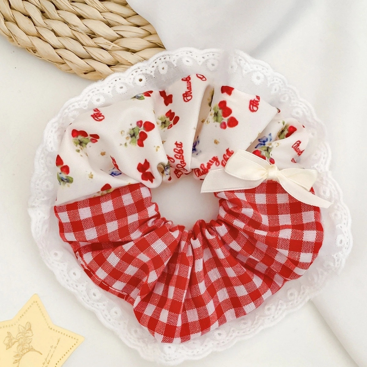 Women's Sweet Casual Lace Hair Tie Animal Stripe Floral Print