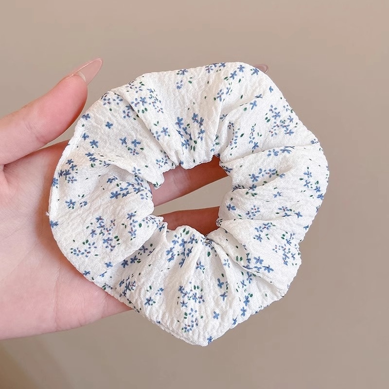 Women's French Retro Satin Scrunchie All-match Hair Tie Polka Dot