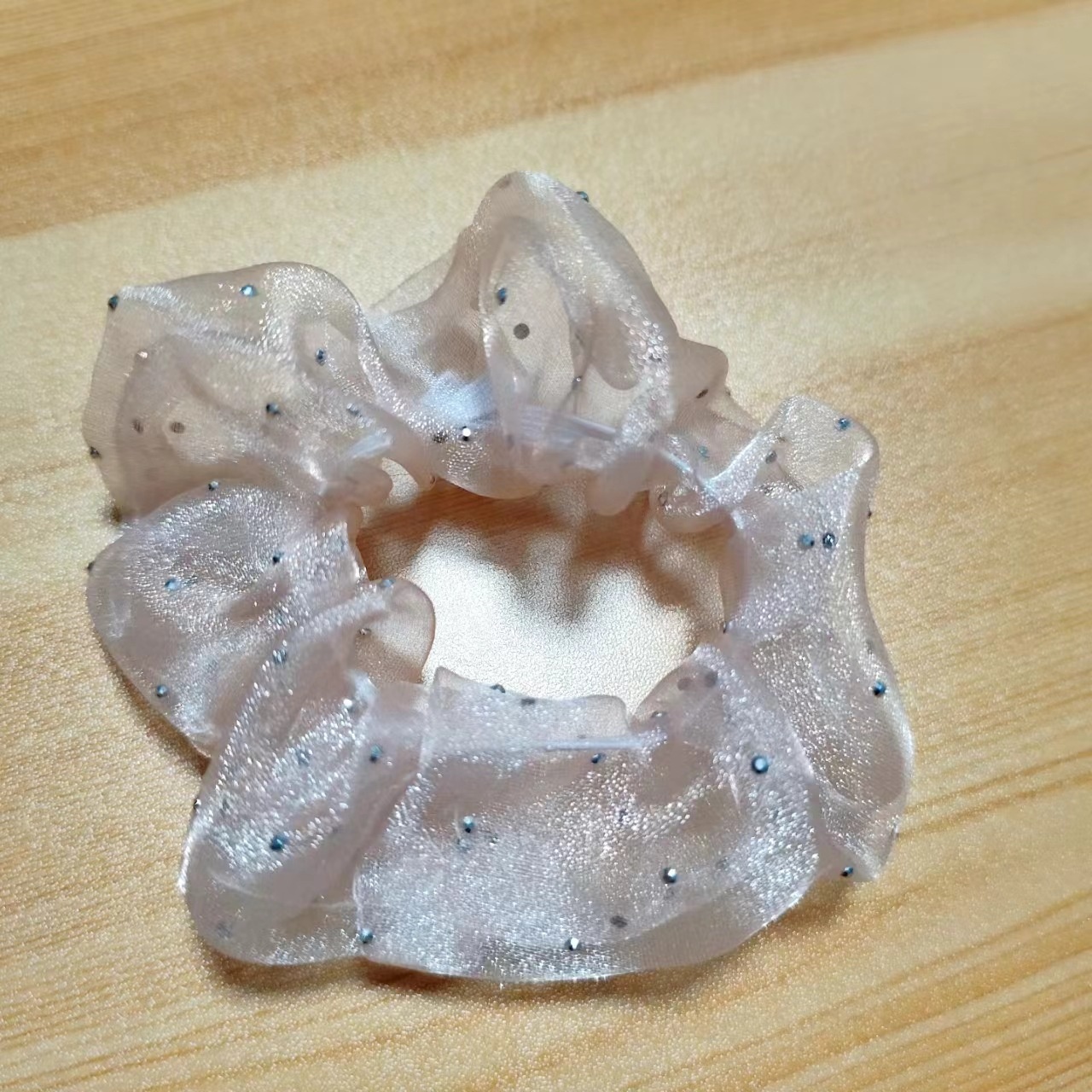 Women's Simple Classic Gauze Hair Tie For Daily Wear Solid Color