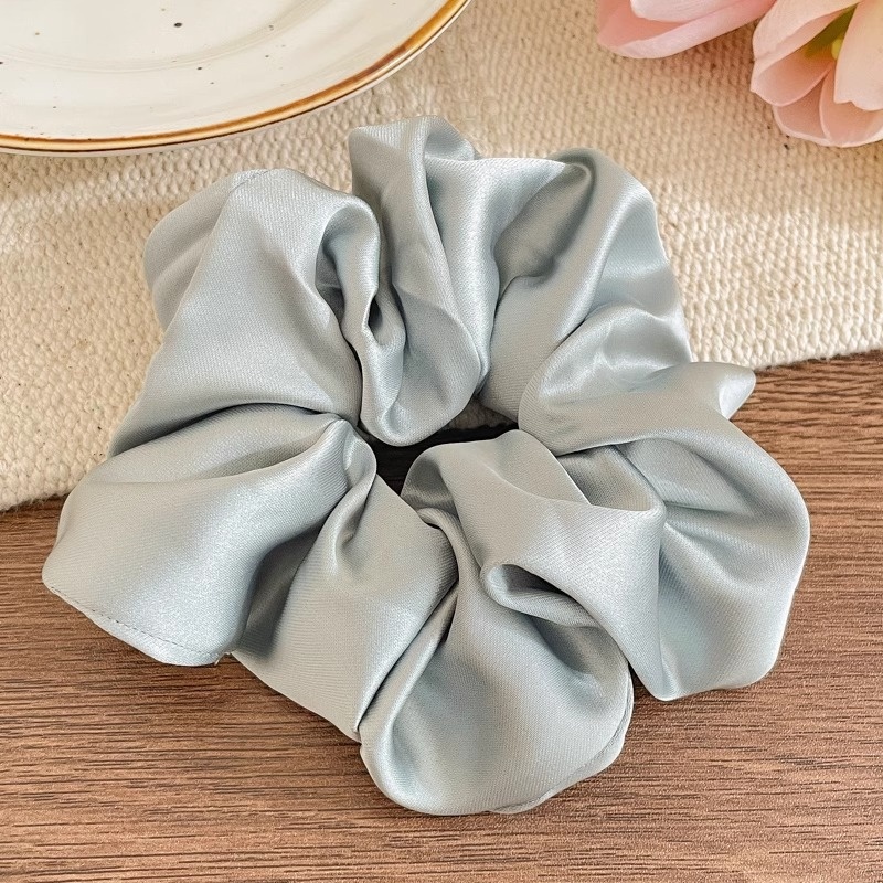 Women Daily Oversized High Elastic Lace Hair Scrunchie Elegant Floral