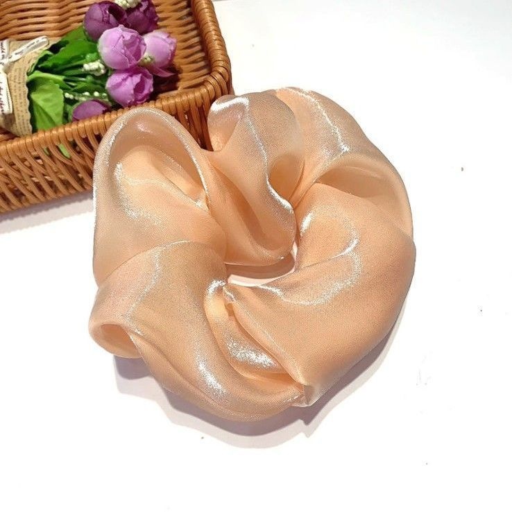 Women's Cute Daily Organza Hair Tie Lattice Flower Bow Knot