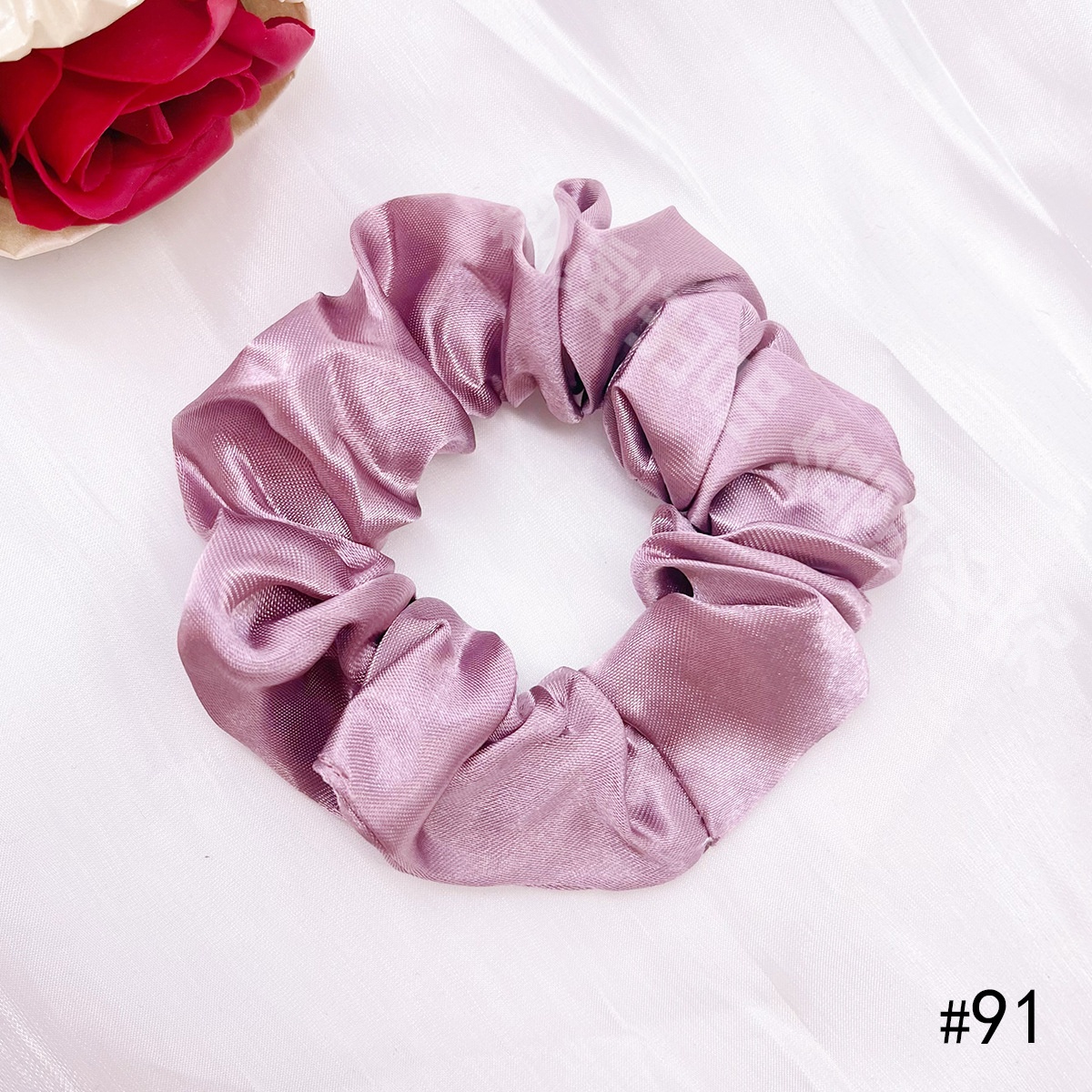 Women's Elegant Cloth Y2K Bohemian Scrunchie Hair Tie Solid Color