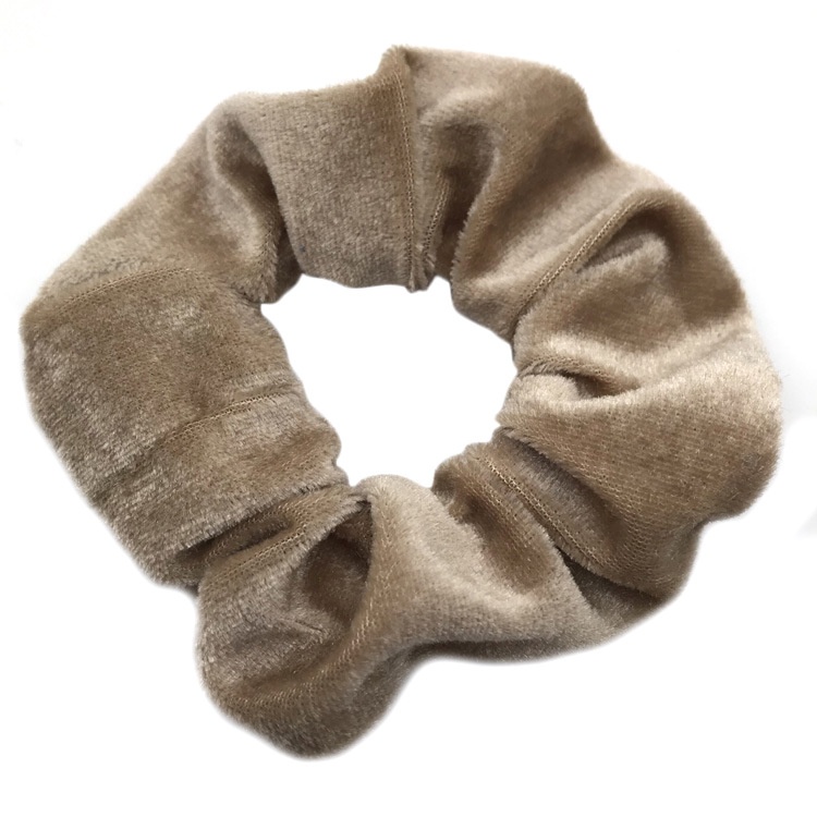 Women's Daily Wear Cloth Hair Tie Scrunchie Minimalist Solid Color