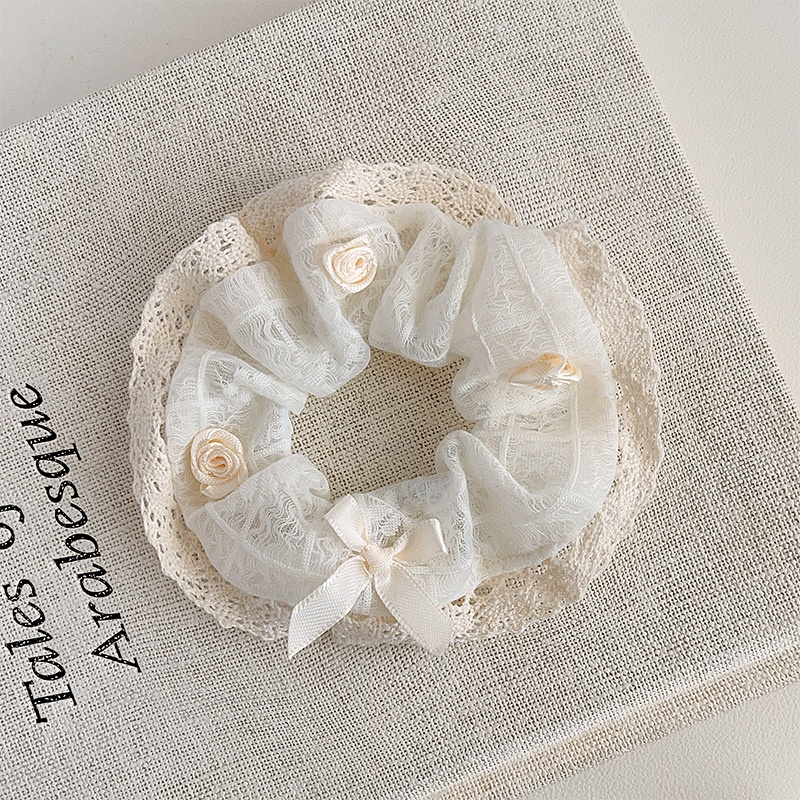 Women's Sweet Holiday Cloth Hair Tie Floral Butterfly Bowknot