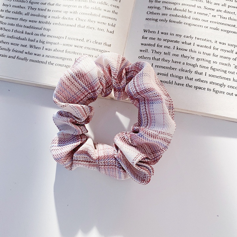 Women Daily Oversized High Elastic Lace Hair Scrunchie Elegant Floral