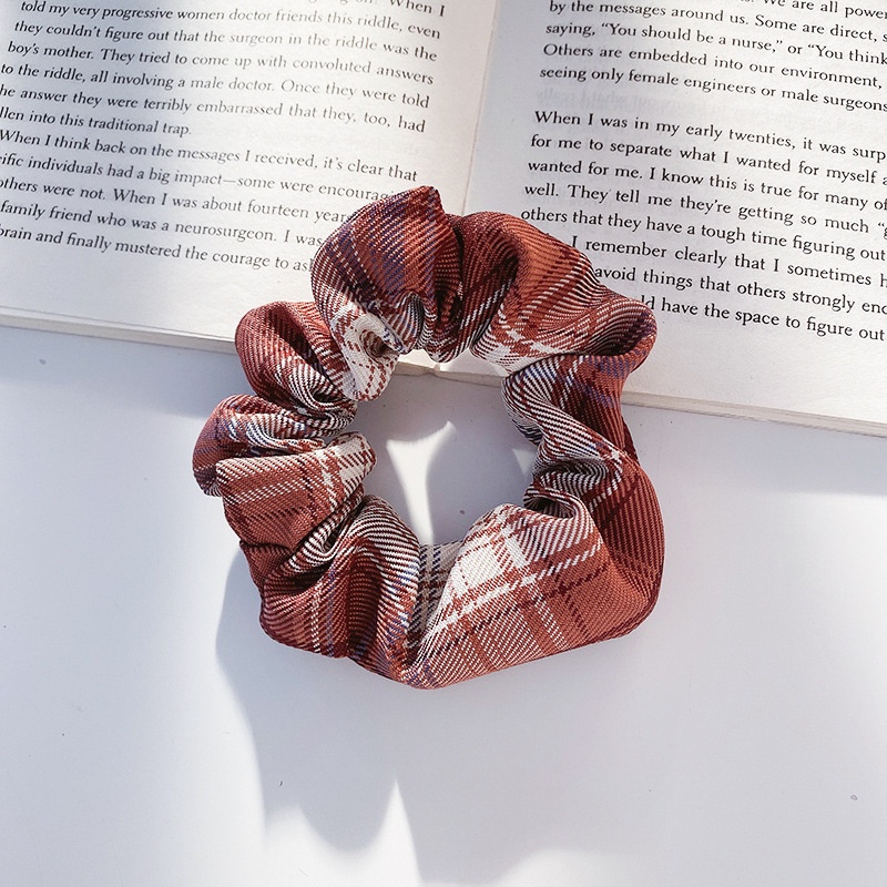 Women Daily Oversized High Elastic Lace Hair Scrunchie Elegant Floral