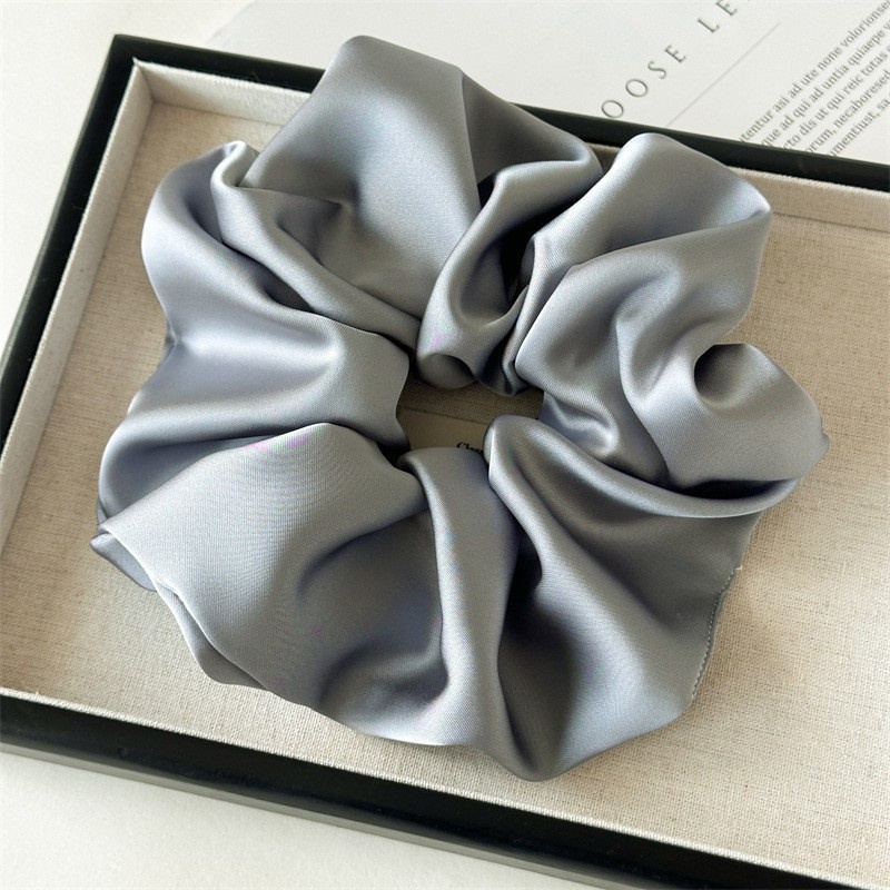 Women's Premium Satin Large Hair Bands Autumn Winter Solid Color