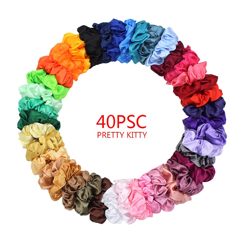 Women's Simple Daily Holiday Cloth Hair Scrunchies Solid Color