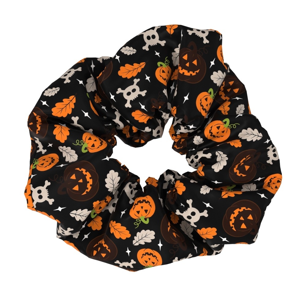 Women's Halloween Party Fabric Hair Scrunchies Printed Pattern