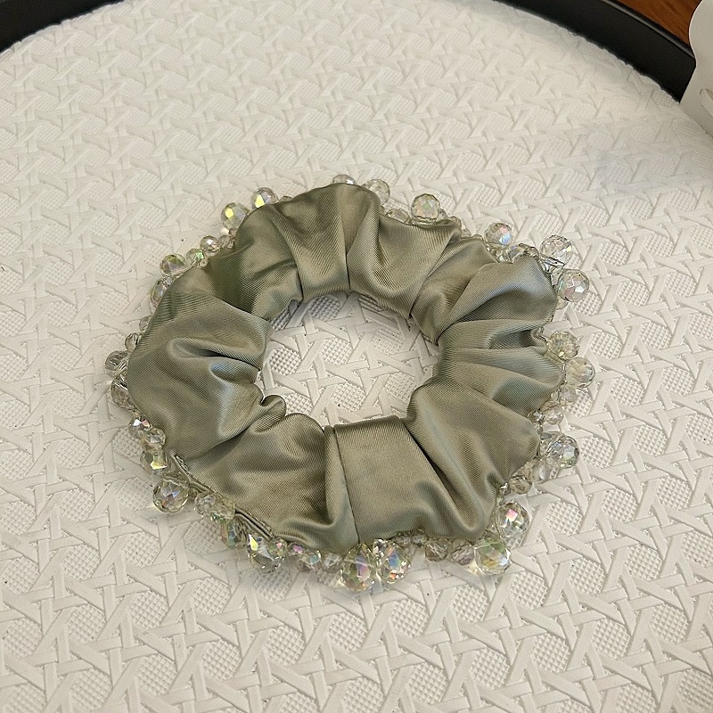Women's Fairy Elastic Bubble Hair Tie Scrunchie Crystal Cloth