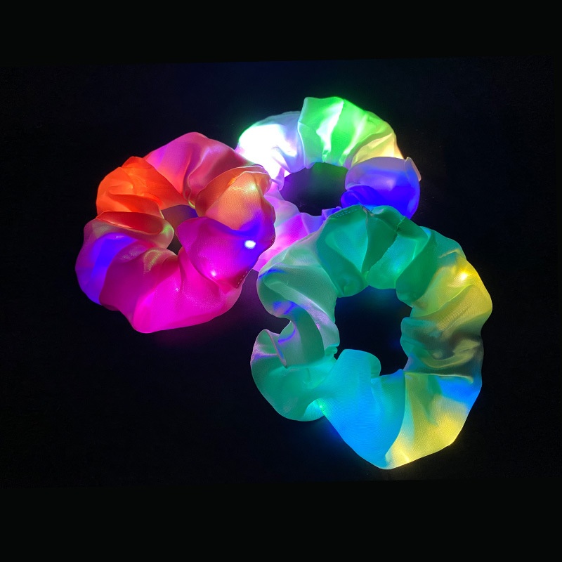 Women's Luminous Artificial Crystal Autumn Halloween Hair Tie Solid Color