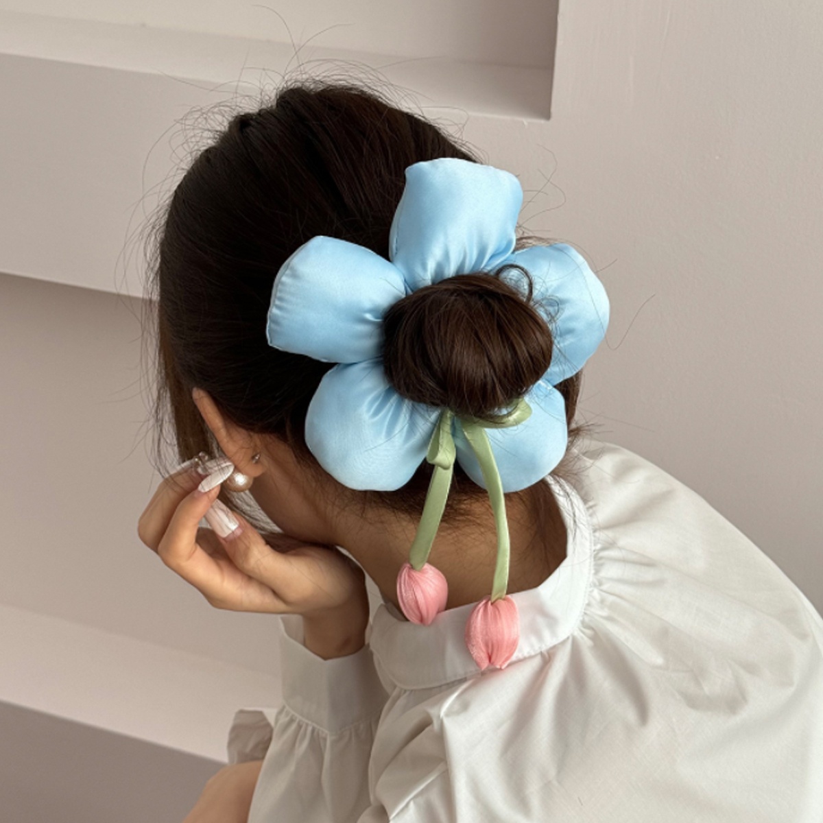 Women's Fabric Hair Tie Bohemian Floral Scrunchie Outdoor Wear