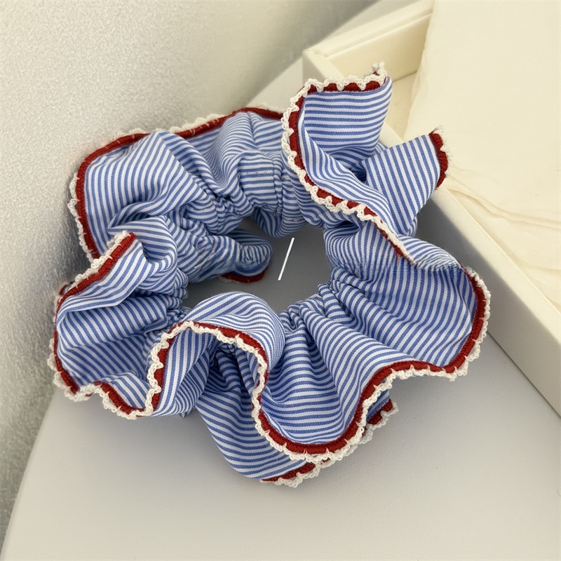 Women's Spring Cloth Hair Tie Everyday Scrunchie Colorful Stripe