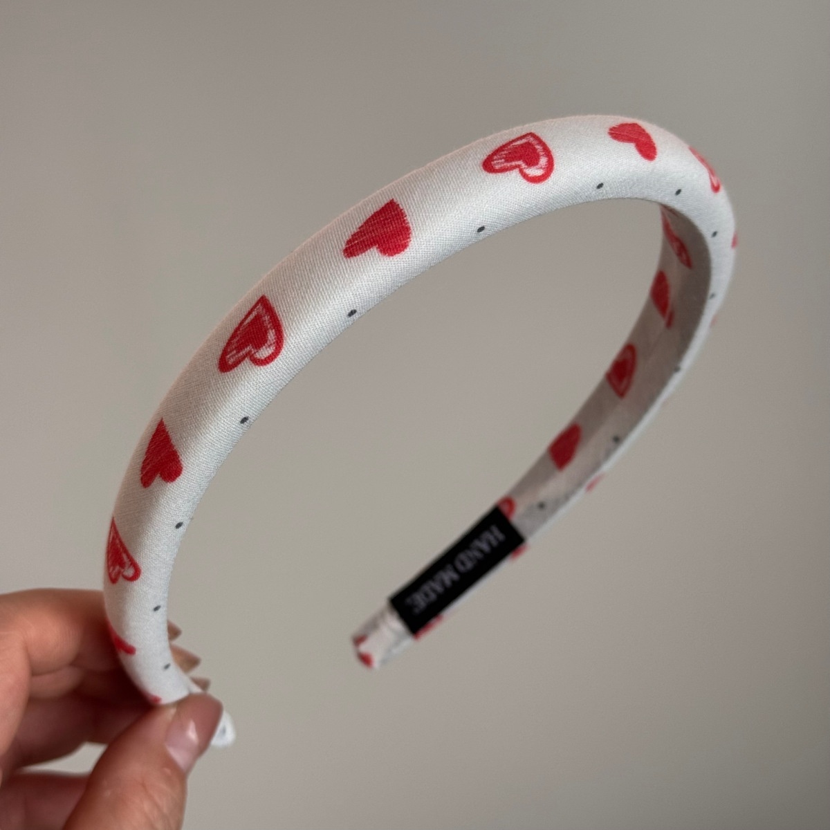 Women's Sweet Soft Cloth Spring Hair Tie Rubber Band Pink Heart Shape