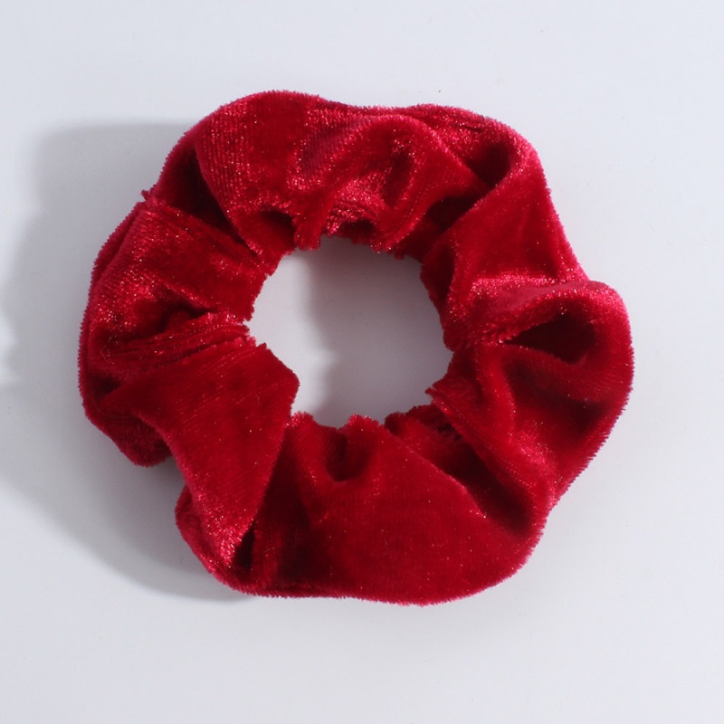 Unisex Holiday Cloth Hair Tie Scrunchie Christmas Snowman Pattern