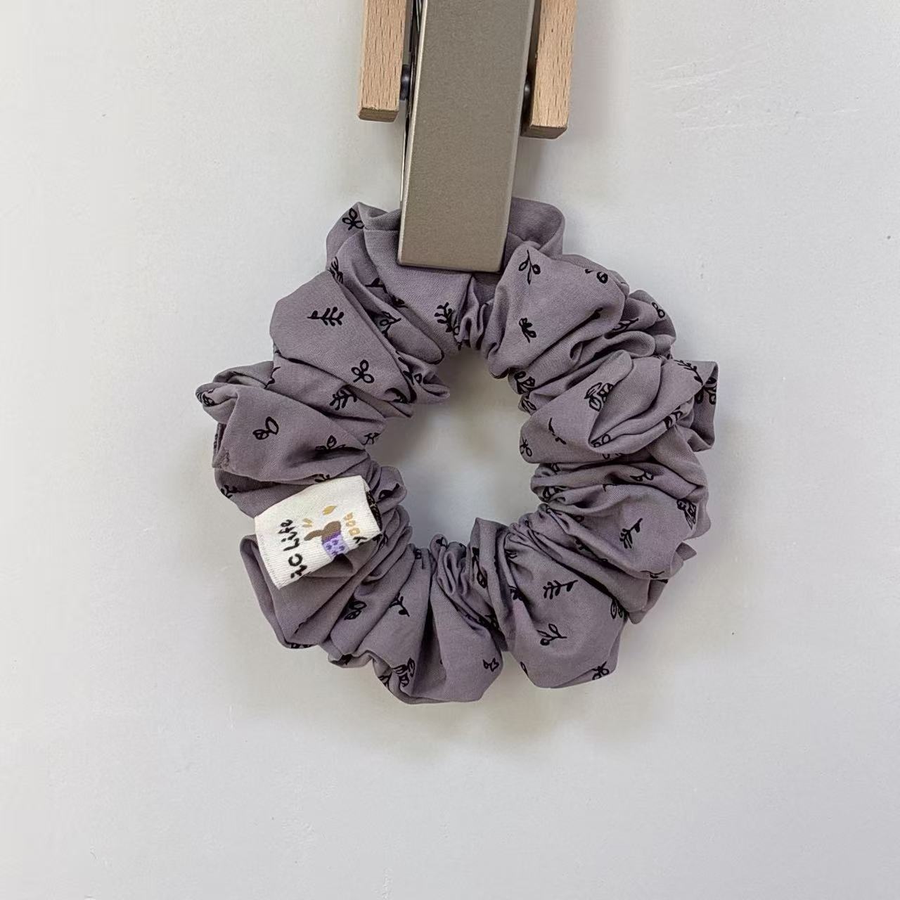 Women's Versatile Cotton Hair Scrunchies Ditsy Floral & Solid Color