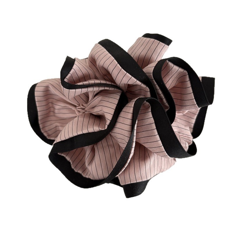 Women's Everyday Casual Cloth Scrunchie Hair Tie Purple Striped