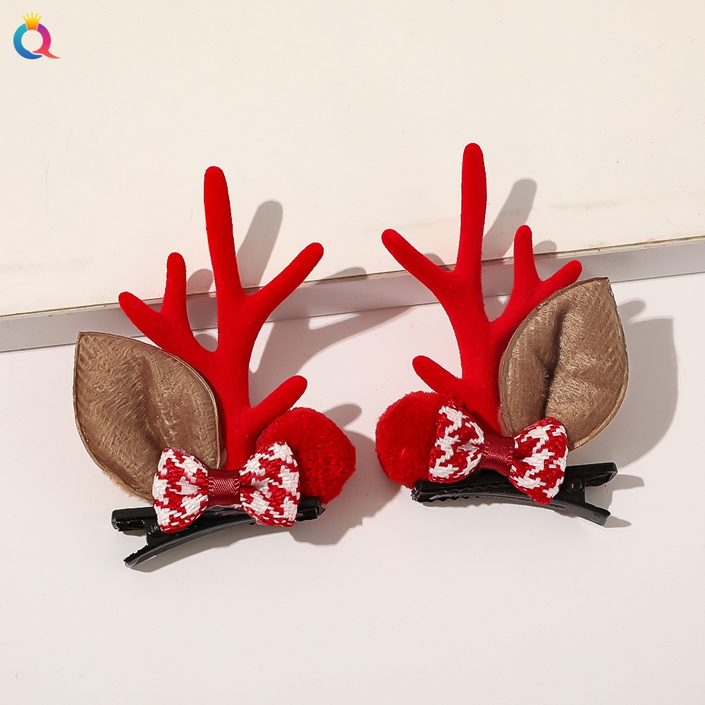 Women's Handmade Cloth Hair Tie Letter Pattern Fashion Christmas Accessory