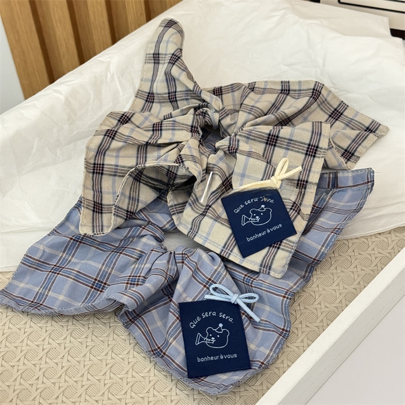 Women's Everyday Cloth Bowknot Hair Scrunchies Retro Checkered Plaid
