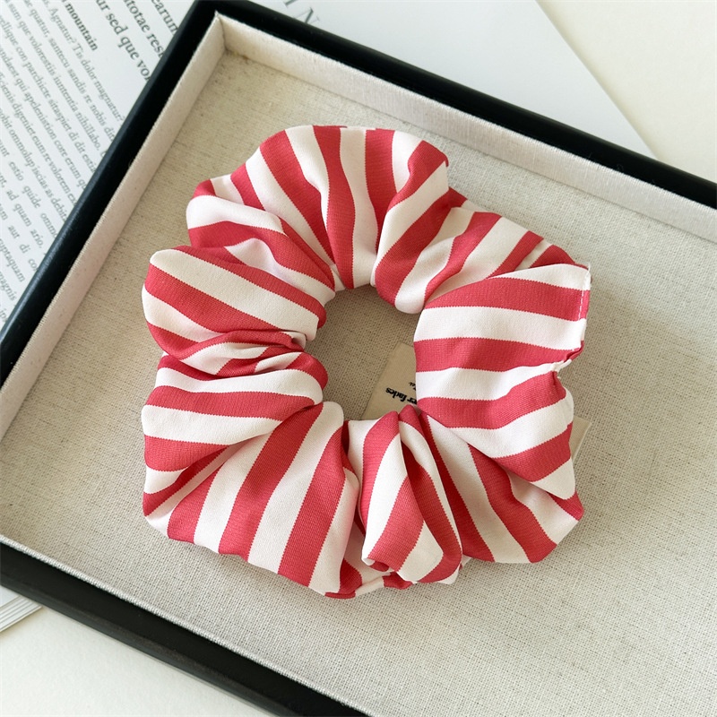 Women's Simple Daily Casual Cloth Hair Tie Classic Stripe Pattern