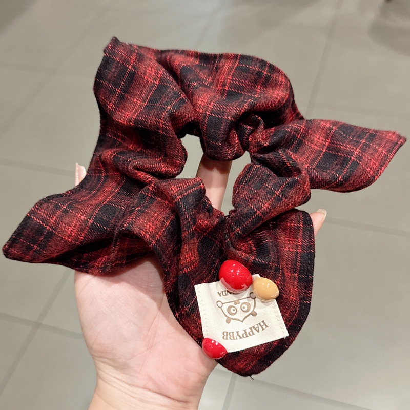Women's Elegant Cloth Scarf Bowknot Hair Bands Geometric Pattern