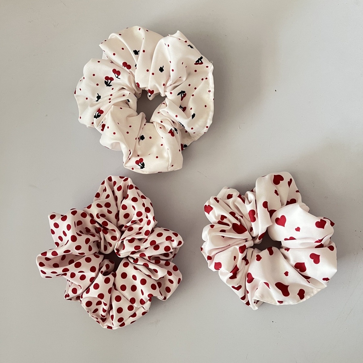 Women's Christmas Wide Polyester Bow Headbands 3PC Santa Snowflake Plaid