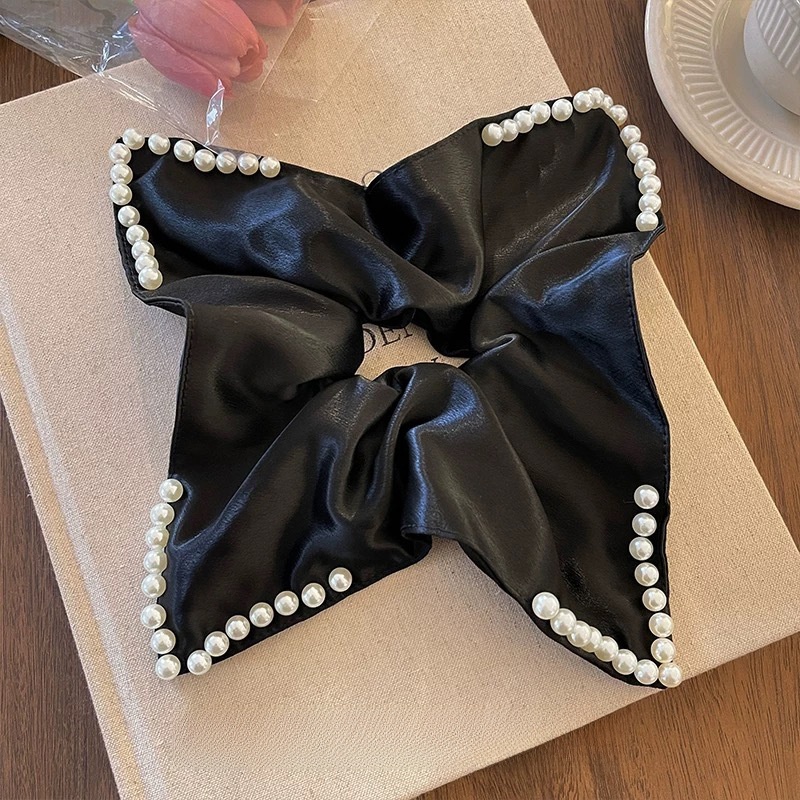 Women's Elegant Cloth Scarf Bowknot Hair Bands Geometric Pattern