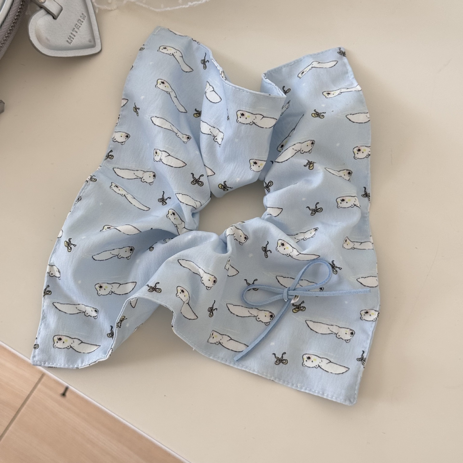 Women's Satin Scarf Elastic Hairband Handmade Hair Ring Multi-Color Bowknot