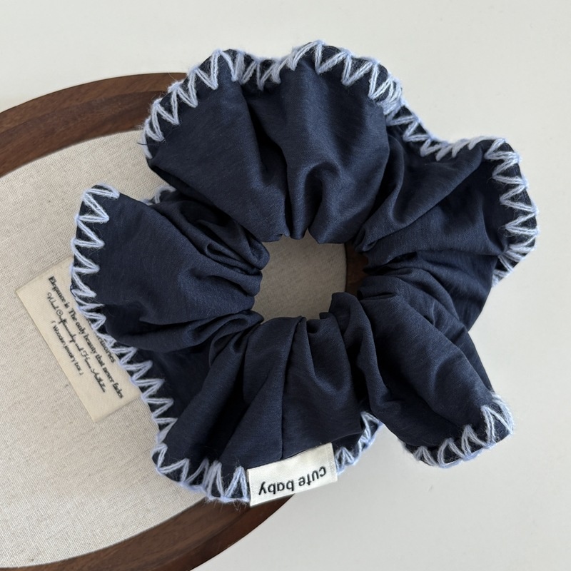 Women's Hand-sewn Knitted Hairband Solid Color Lazy Style Fabric Headband