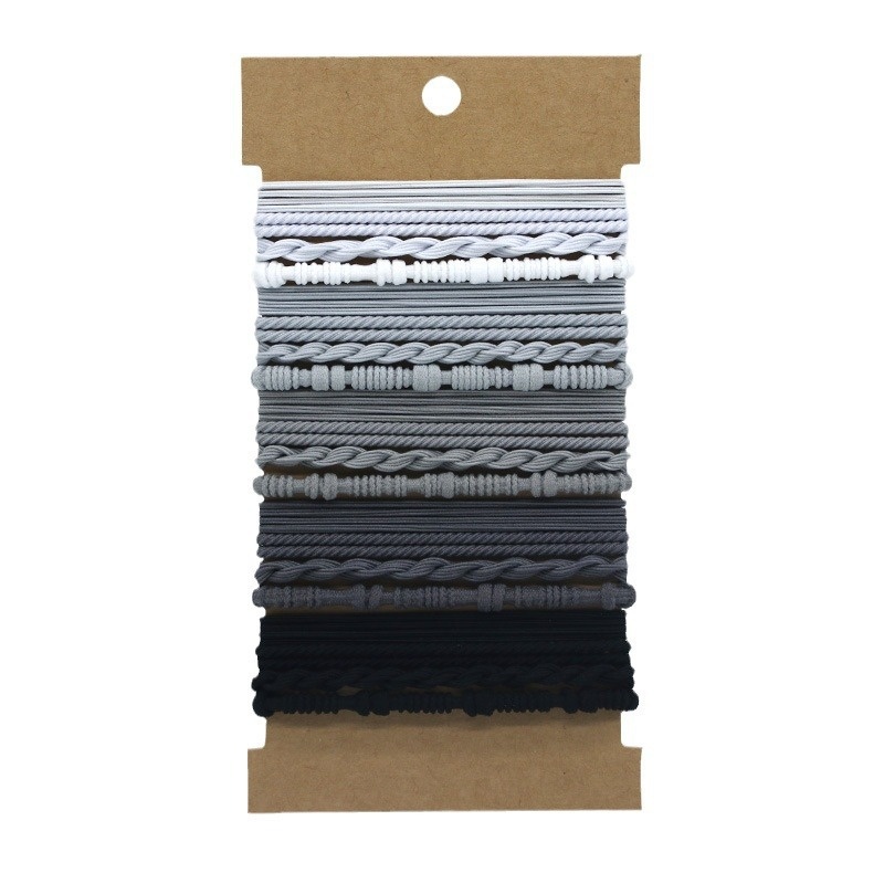 Women Girls Elastic Nylon Bamboo Knot Hair Ties Bohemian Floral Print