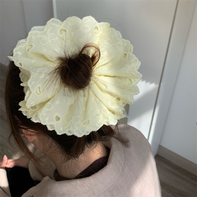 Women's Sweet Cloth Butterfly Bow Daily Holiday Hair Tie Solid Color