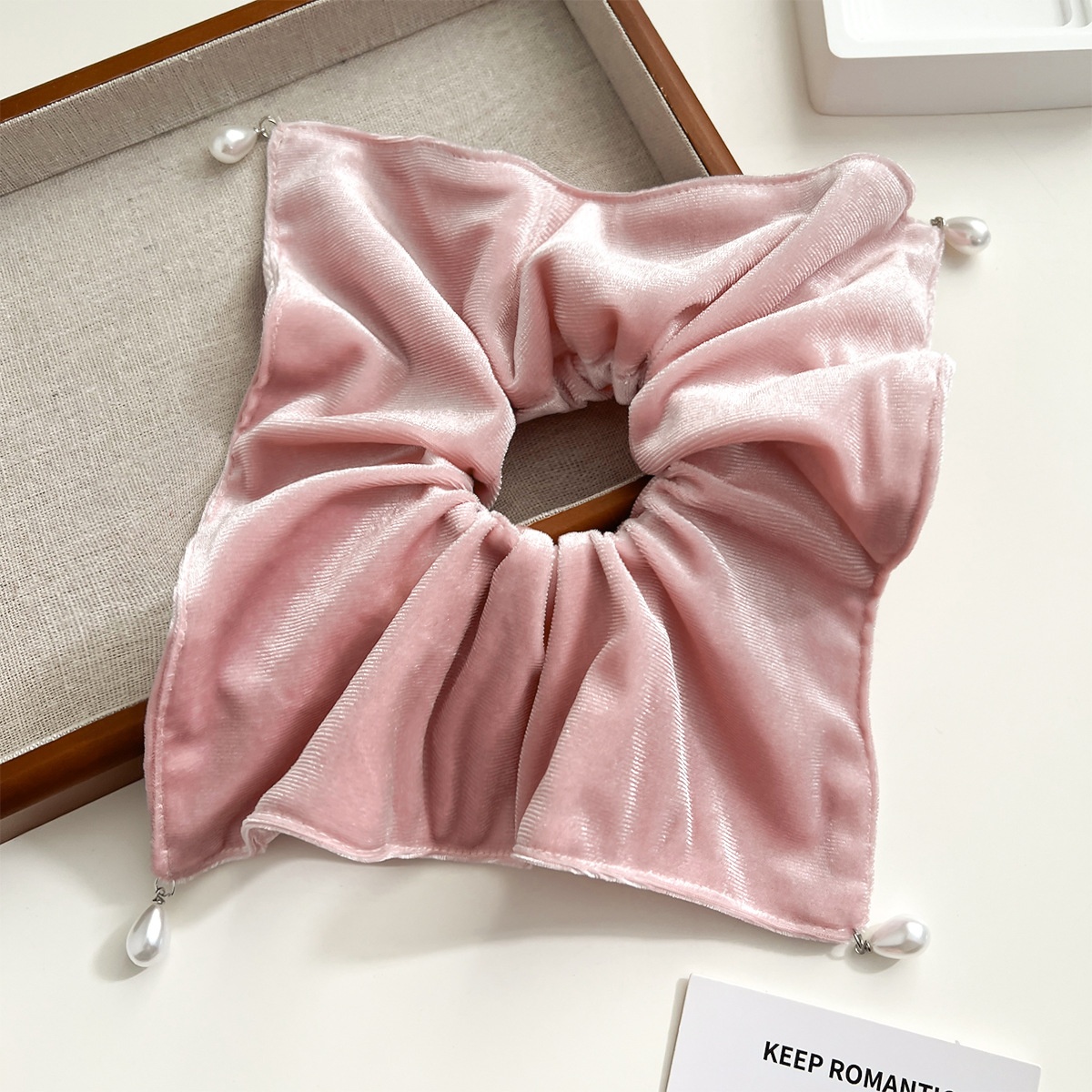Women's Daily Casual Retro Cloth Hair Tie Scrunchie Solid Color