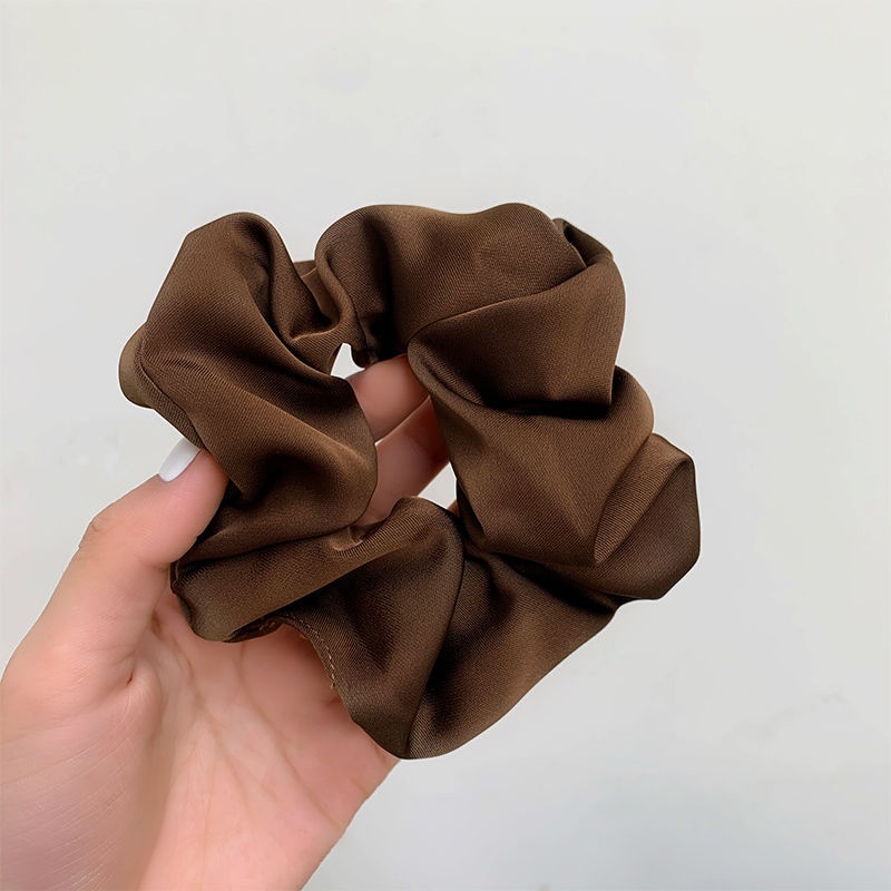 Women's Girls Retro Cloth Hair Tie Scrunchie Solid Color Horse Pattern