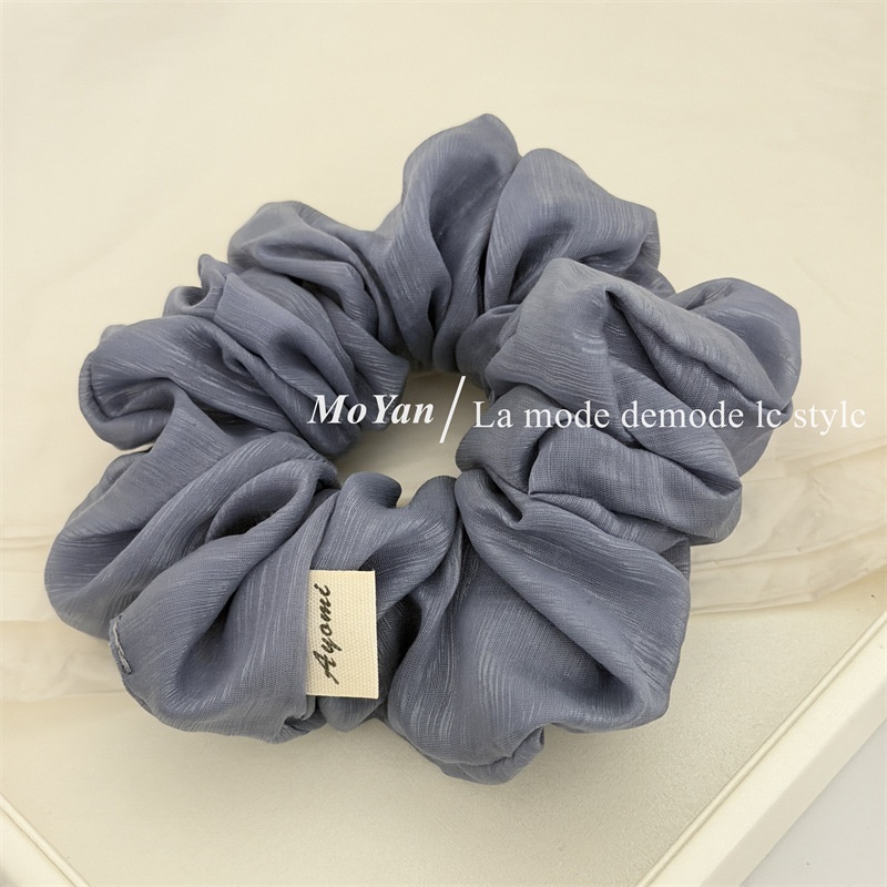 Women's Soft Cloth Hair Tie Perfect For Spring Simple Sparkly Beige