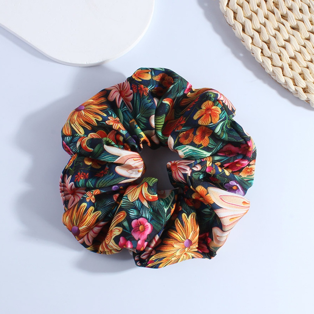 Women's Vintage Fabric Hair Tie Summer Accessory Floral Print