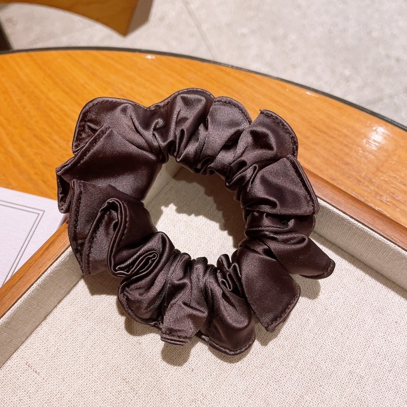 Women's Delicate Flower Bud Hair Ties High Elastic Solid Cloth Ponytail Bands