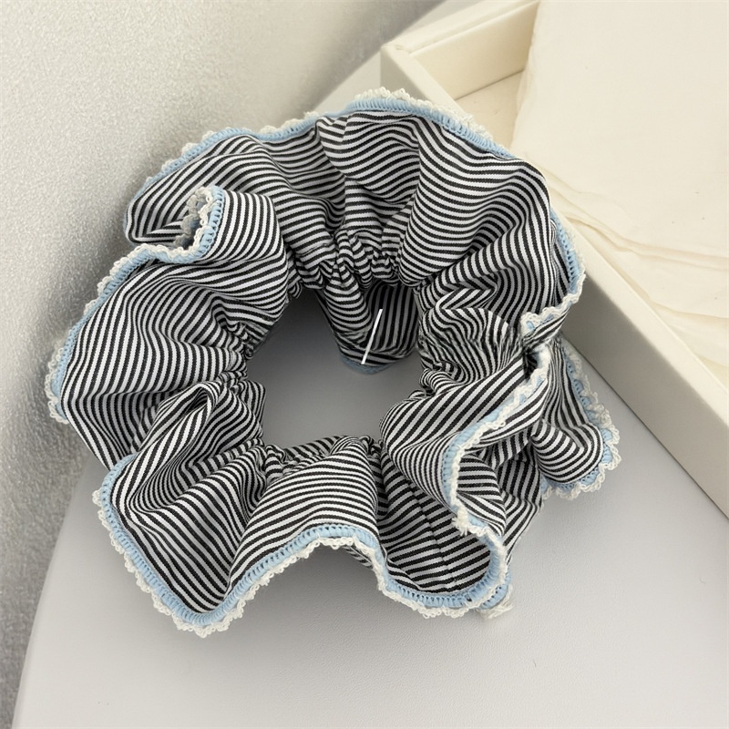 Women's Spring Cloth Hair Tie Everyday Scrunchie Colorful Stripe