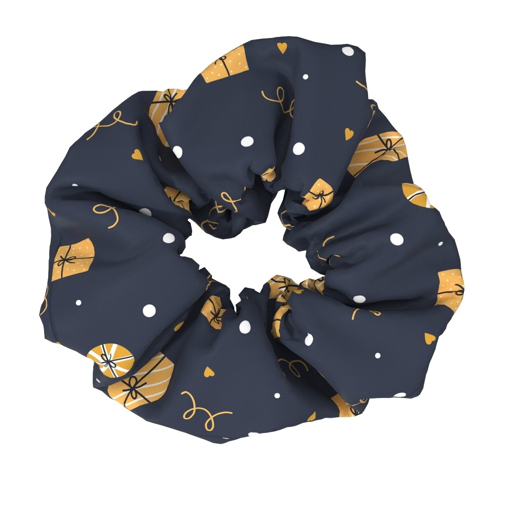 Women's Large Bow Hair Ties Festive Christmas Tree Pattern Cloth Headwear