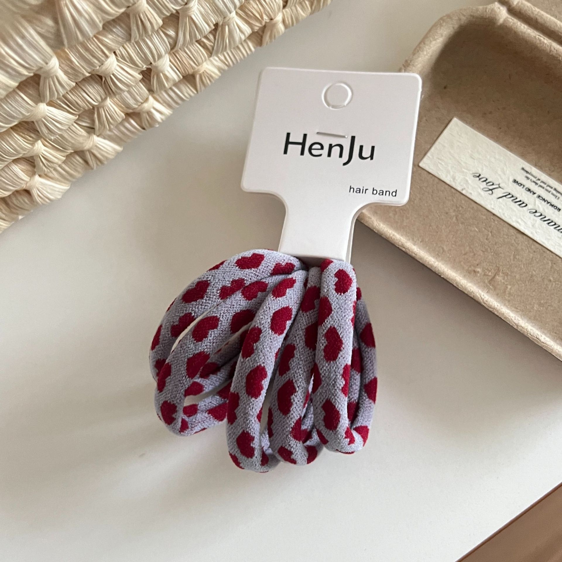 Women's Thickened Non-Damaging Cloth Hair Ties Plaid & Polka Dots