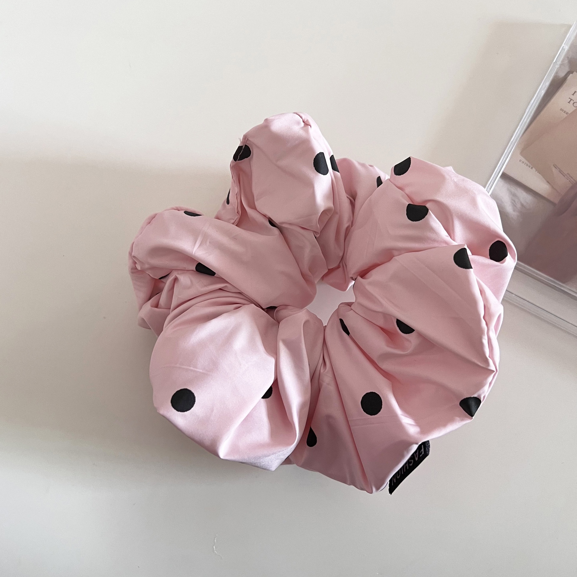 Women's Soft Cloth Multifunctional Large Bow Hair Tie Casual Summer Polka Dots