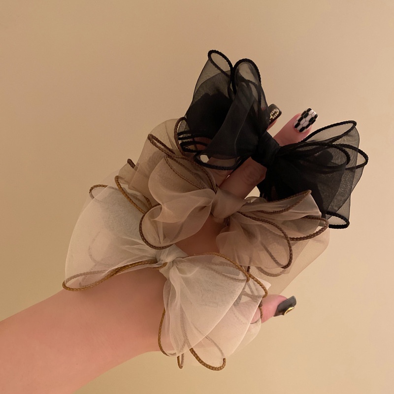 Women's Elegant Handmade Cloth Bow Knot Hair Tie Fashionable Daily Accessory