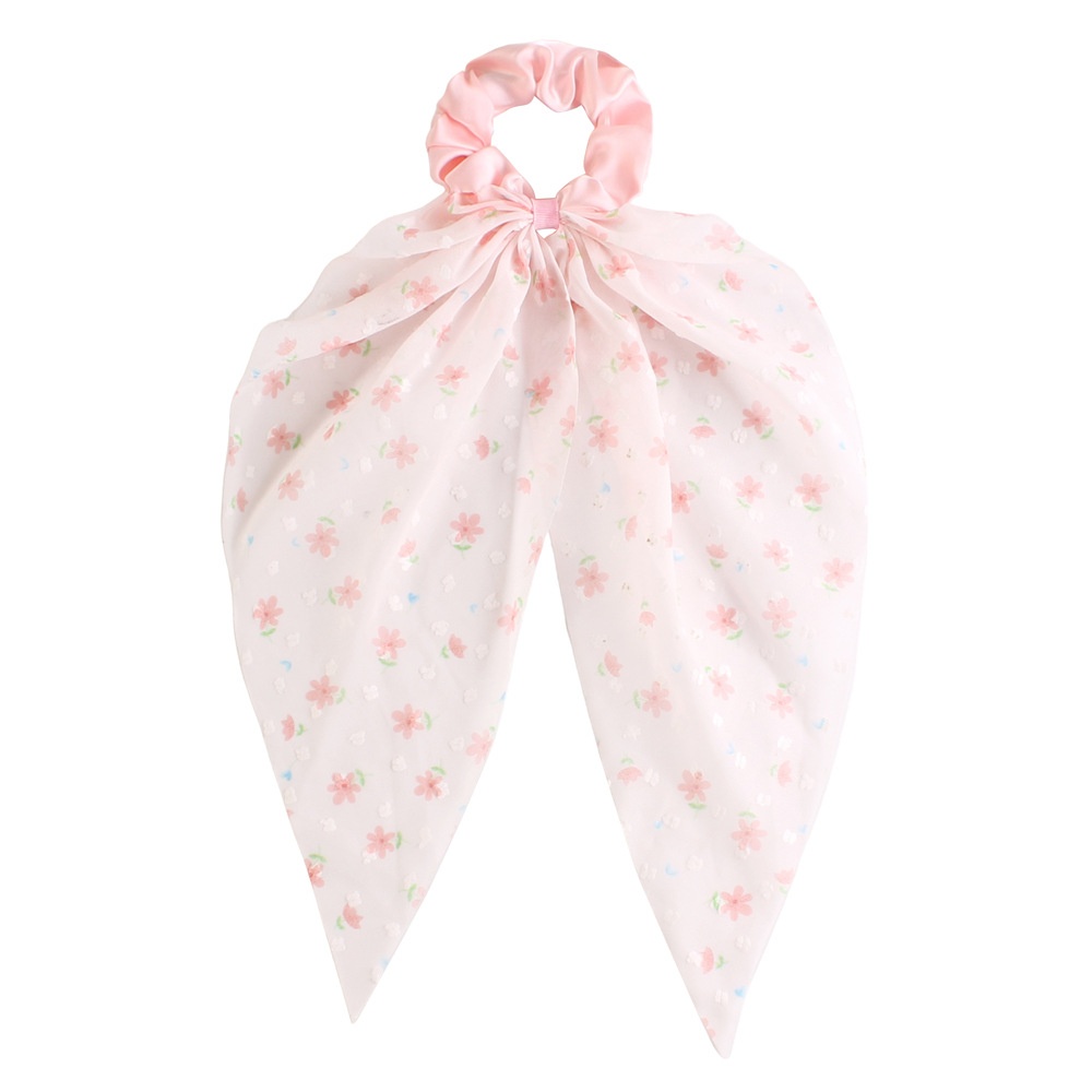 Women's Everyday Gauze Bowknot Hair Tie Scrunchie Colorful Ditsy Floral