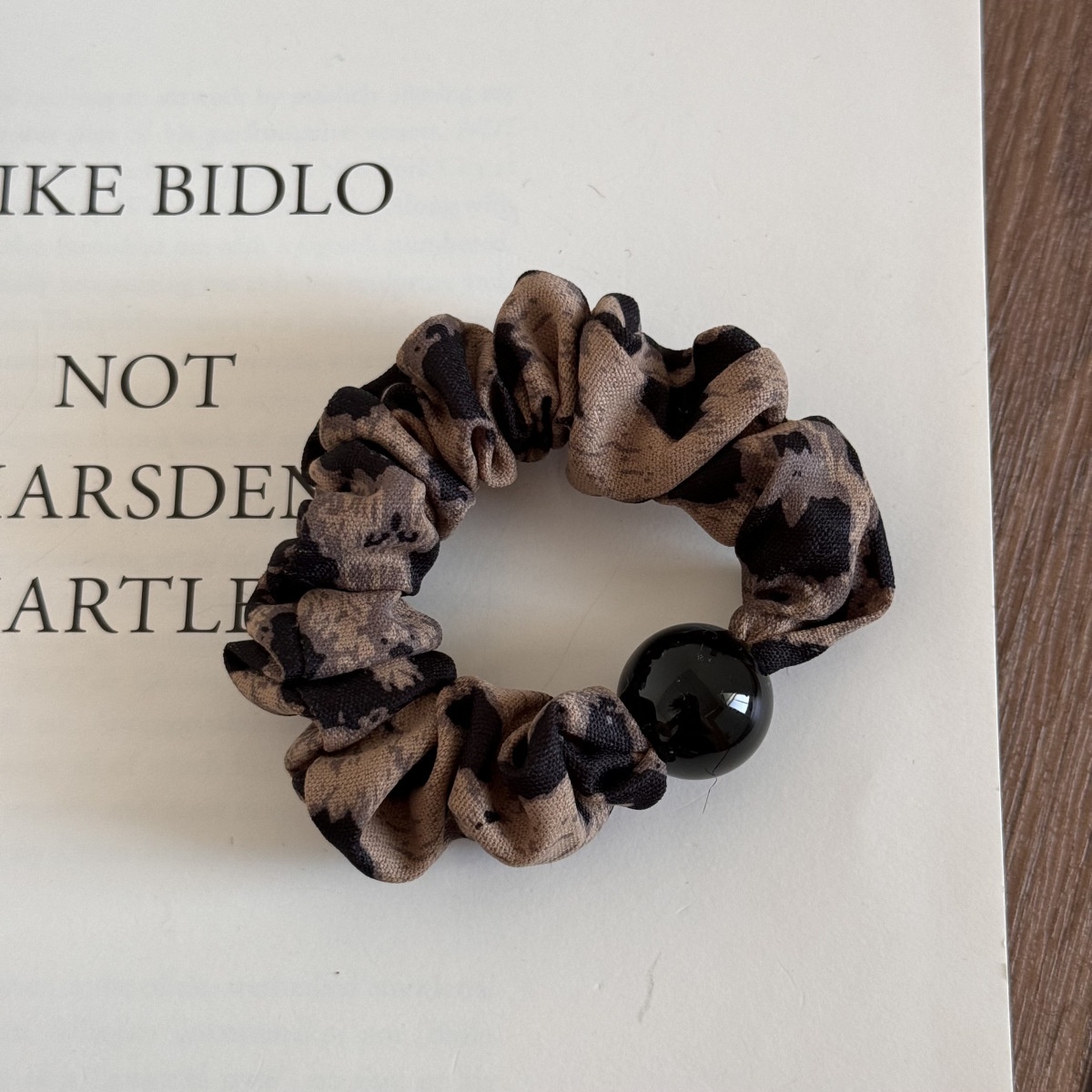 Women Girls Retro Leopard Print Elastic Hair Ties High Elasticity Cloth Bands