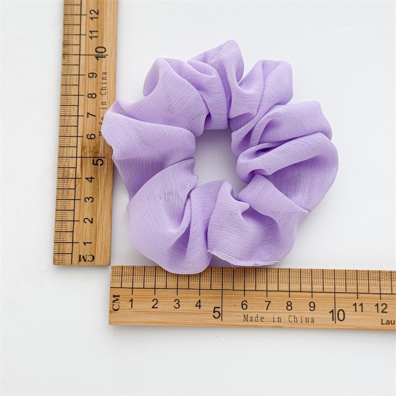Women's Spring Polyester Hair Tie Simple Rubber Band Solid Blue