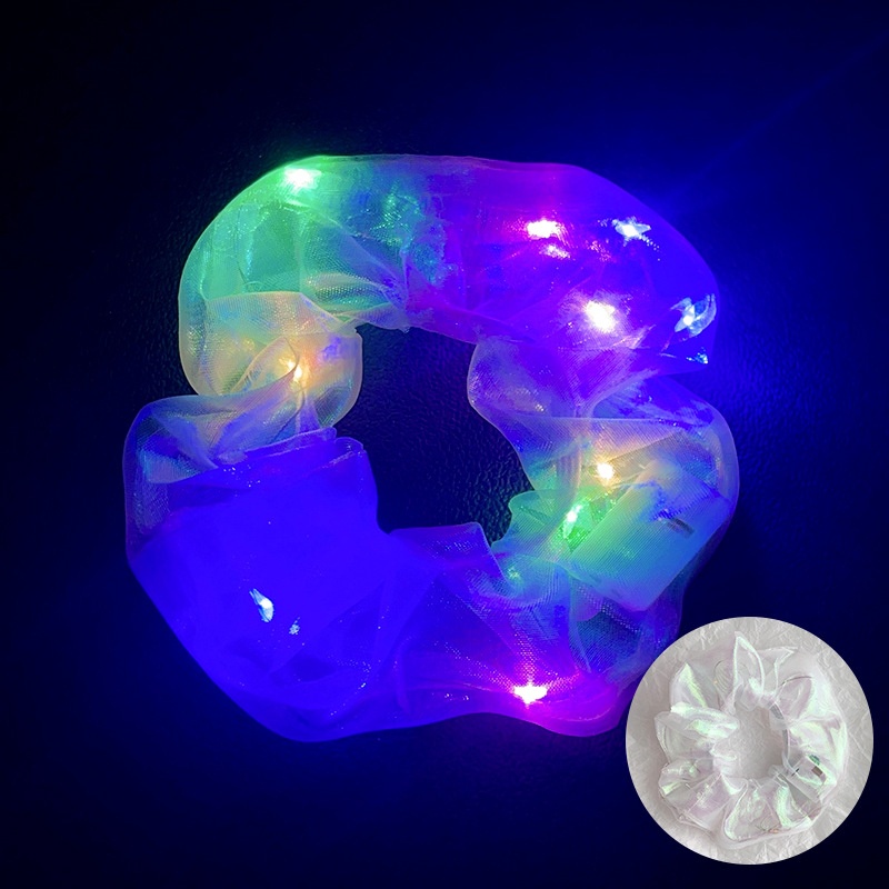 Women's Luminous Artificial Crystal Autumn Halloween Hair Tie Solid Color
