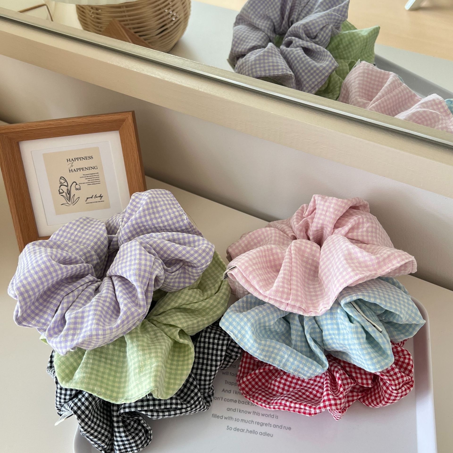 Women's Everyday Casual Cloth Hair Tie Accessory Classic Plaid